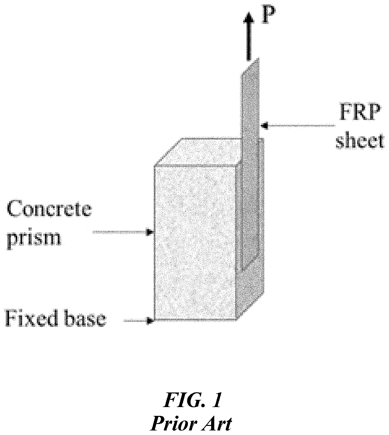 Debonding test apparatus for measuring bond strength to concrete