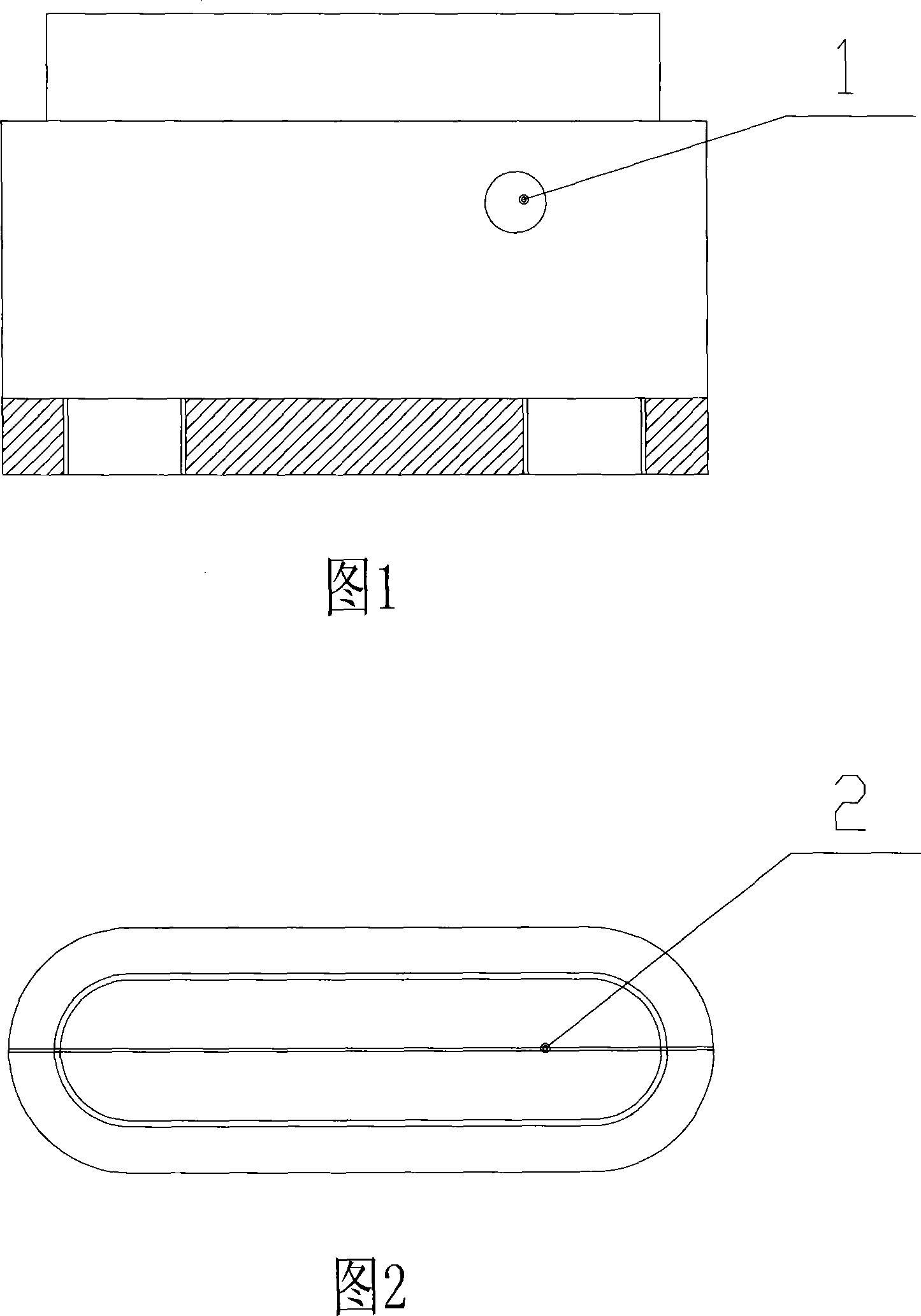 Soldering tin stove pot port with separating slice