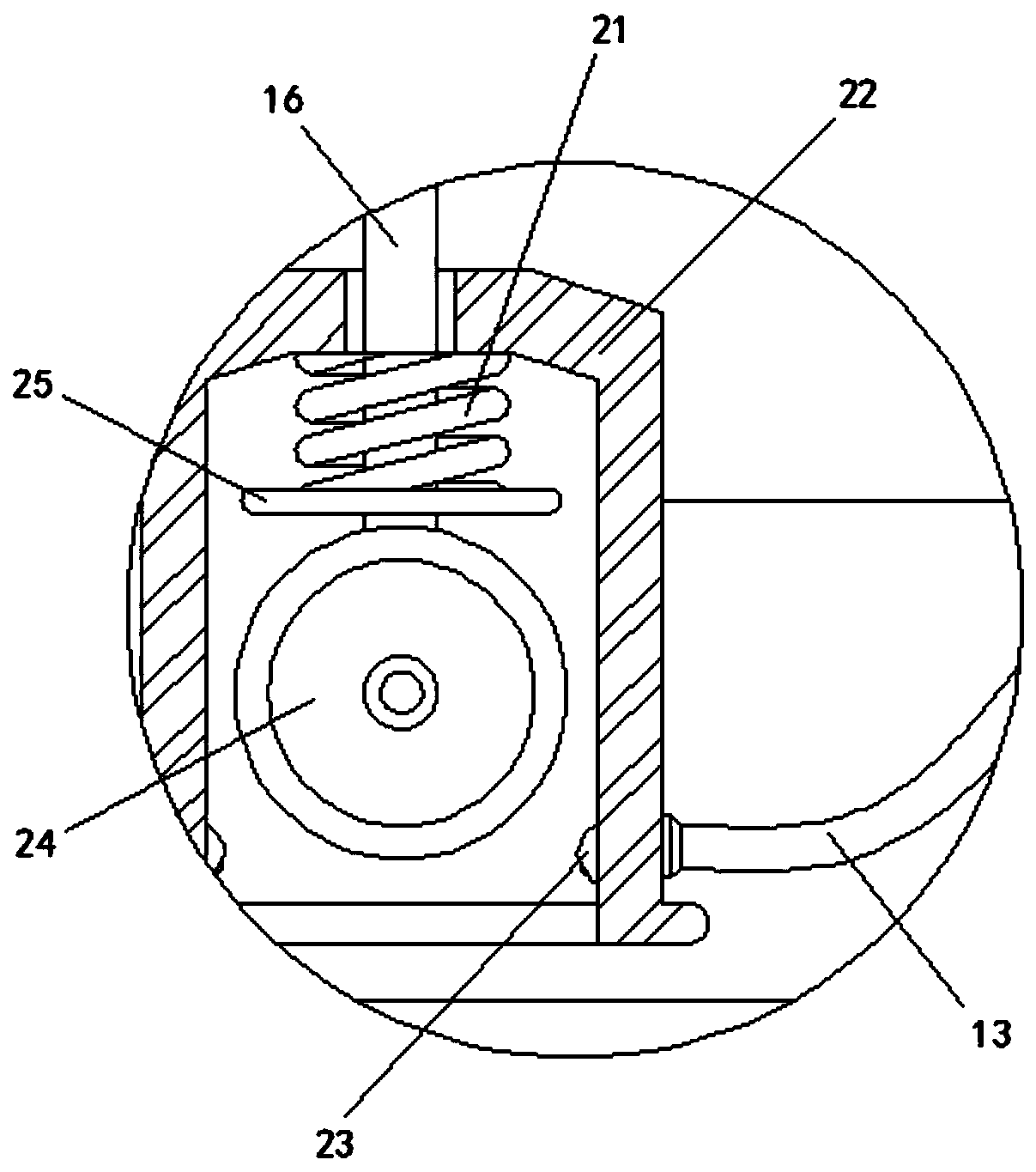 Marble cutting machine capable of preventing dust from flying