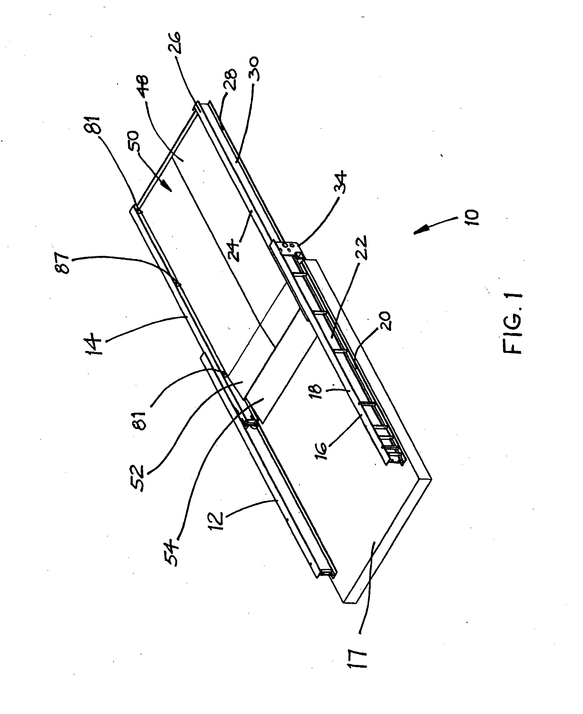 Load carrying platform shuttle