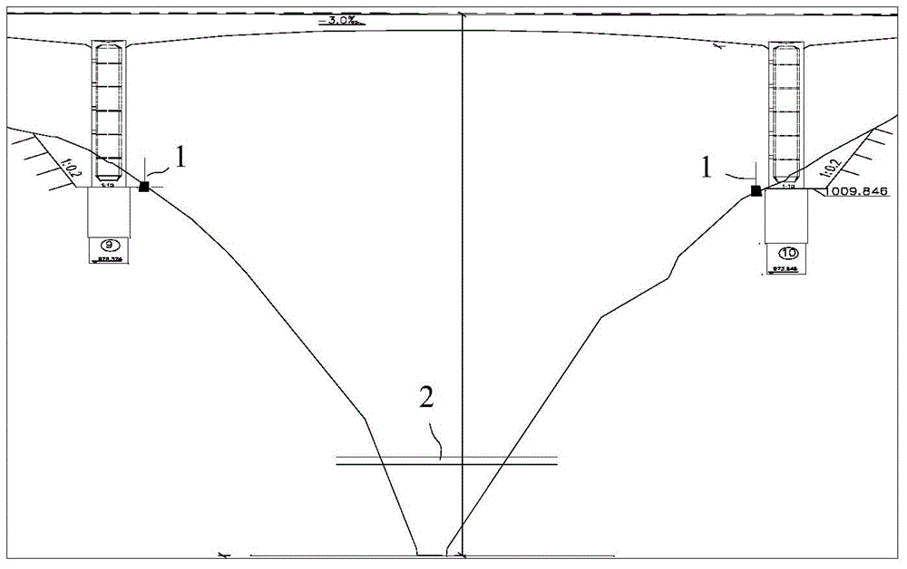 A controlled blasting and protection method for bridge foundations on both sides of high and steep canyons in scenic spots