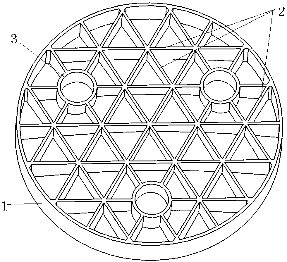 Large-diameter main reflecting mirror