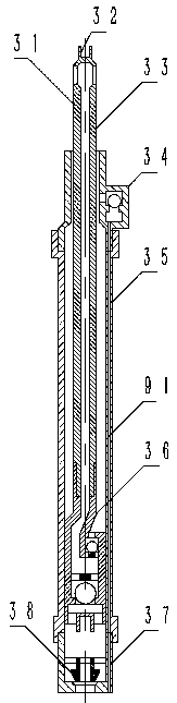 Series connected type double-acting injection-production pump for high-water-cut oil-producing well