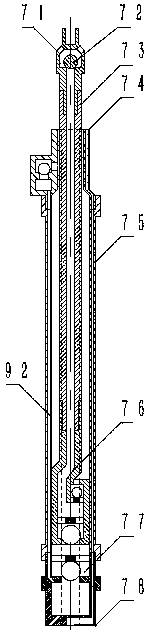 Series connected type double-acting injection-production pump for high-water-cut oil-producing well