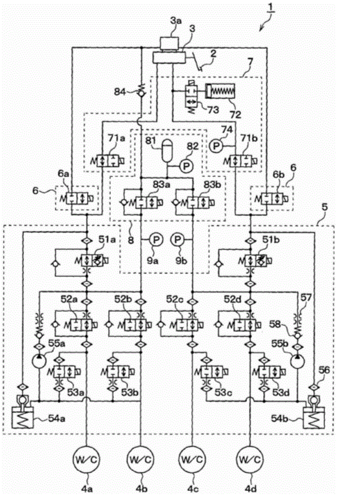 Control-by-wire hydraulic braking system and control method thereof