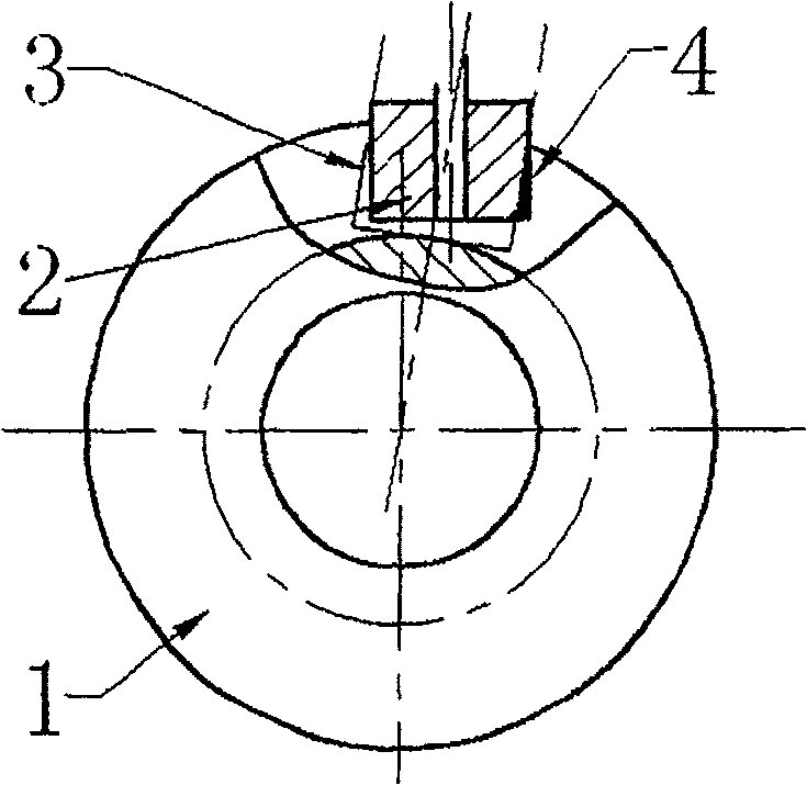 Processing method for groove of oscillating follower cylinder cam