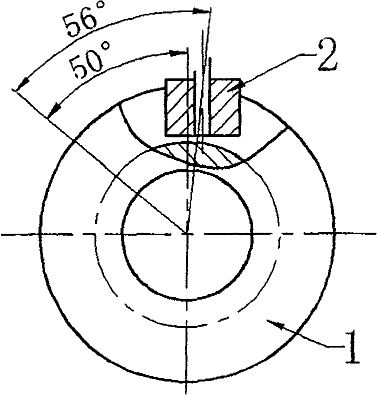 Processing method for groove of oscillating follower cylinder cam