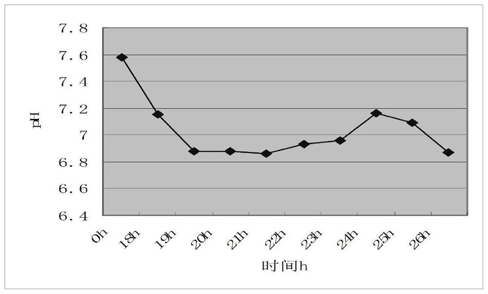 Detection method for logarithmic growth phase of actinomycete strain producing apramycin