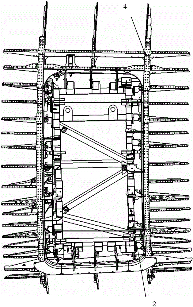 Finishing device and finishing method for aircraft ear-type door hinge hole