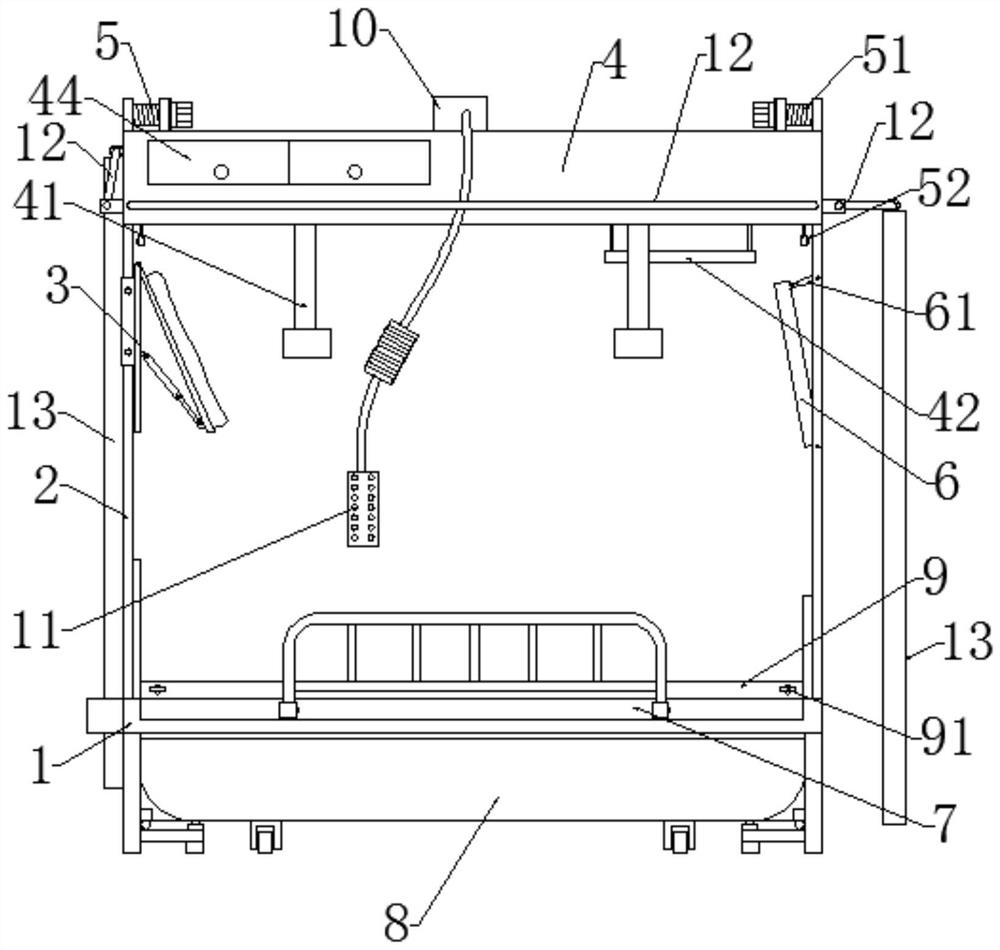 Multifunctional bed for nursing