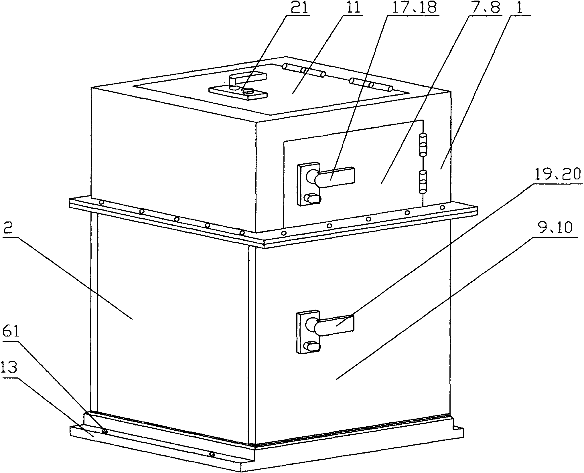 Dynamic test measuring device for simulating explosion of explosives