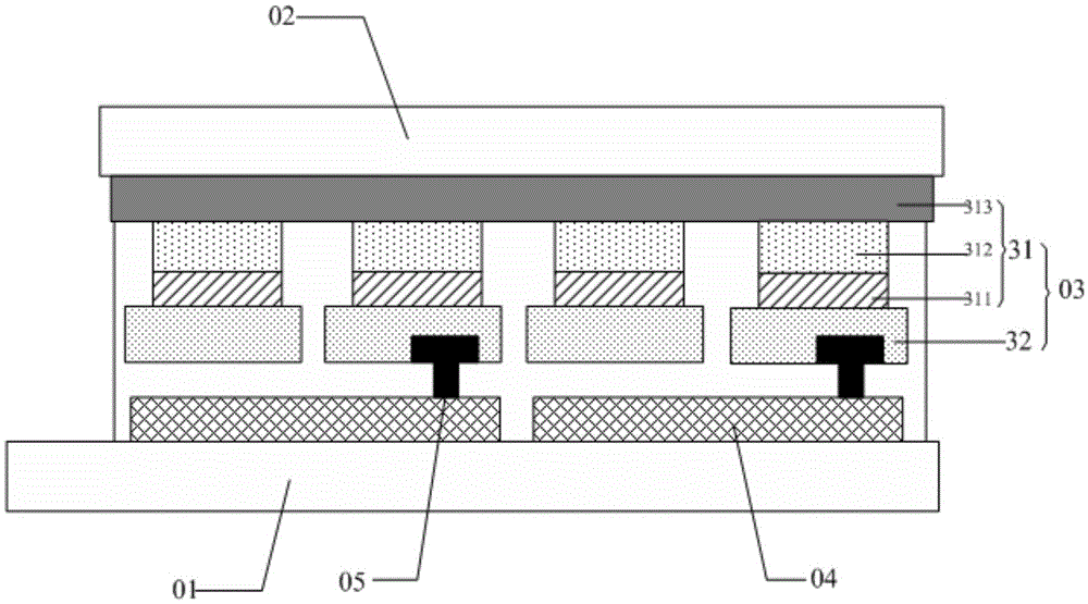 Embedded touch screen and display device