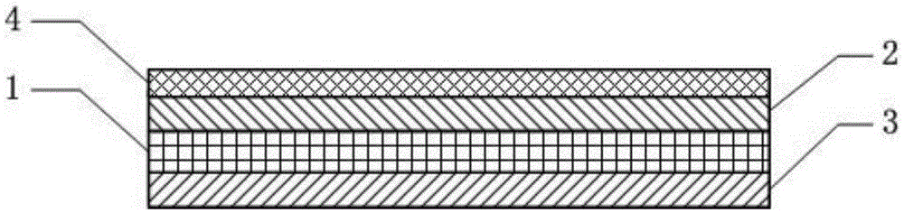 High silica fiber woven film-coated filter material for coal-fired boiler and preparation method