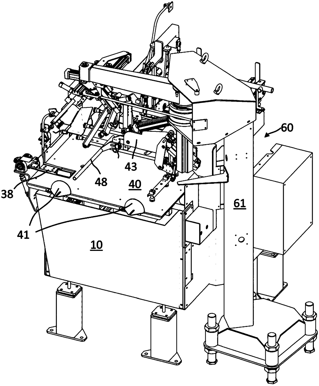 Pocket feeder for pocket machines