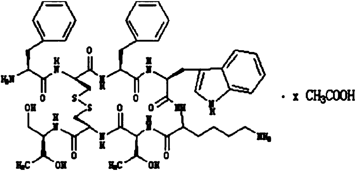 Method for preparing octreotide acetate