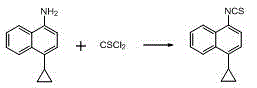 A method for synthesizing 4-(4-cyclopropylnaphthalen-1-yl)-1H-1,2,4-triazole-5(4H)-thione