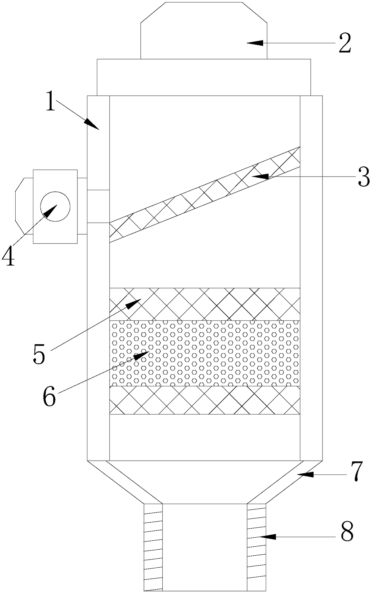 Water inlet pipe capable of realizing primary filtration