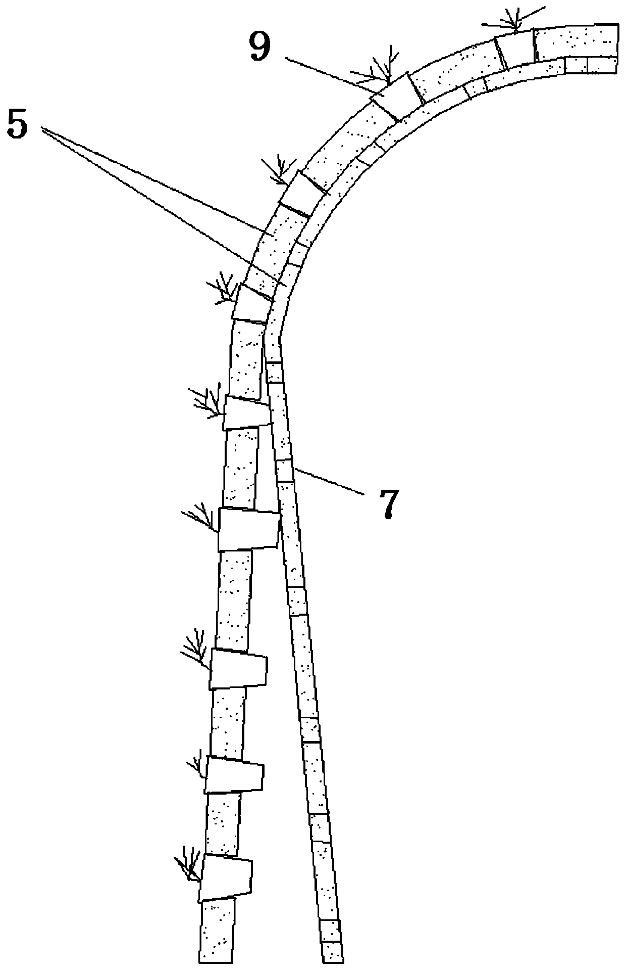 Sound insulation and noise reduction structure for effectively reducing urban light rail traffic noise