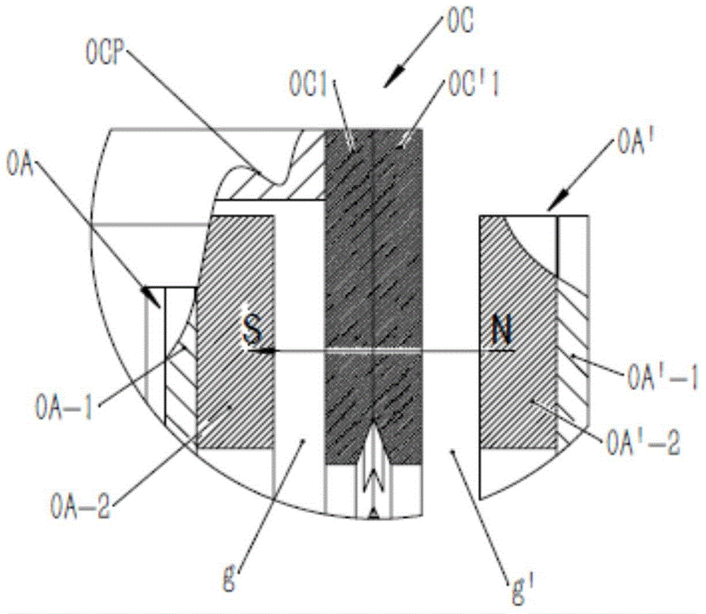 Permanent magnetic speed regulating device without iron loss