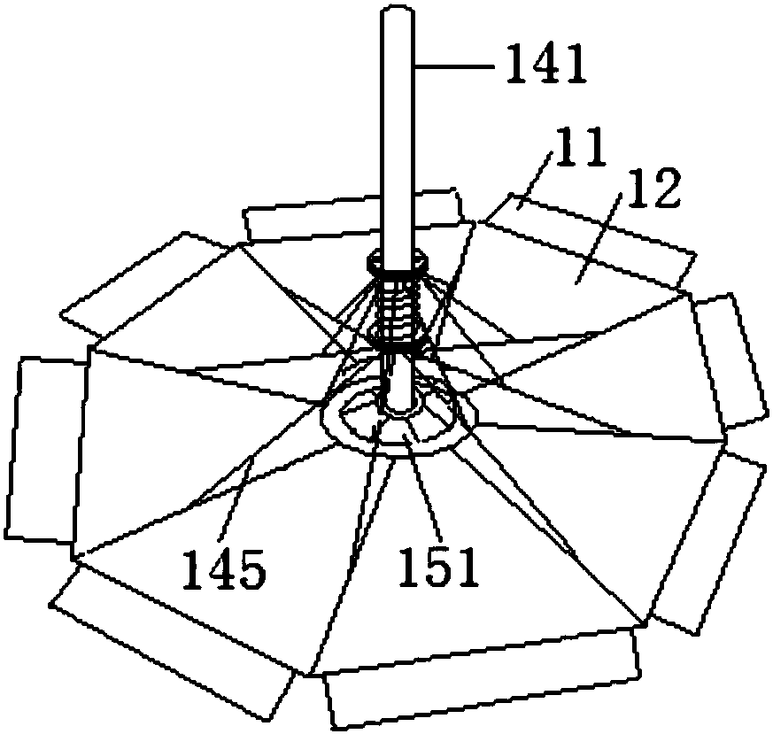 A photovoltaic-wind-rainwater integrated power generation led street lamp