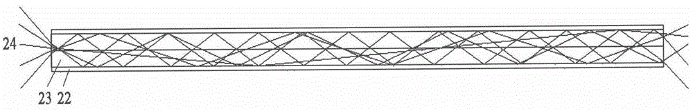 Detection device and method adopting lased-induced liquid fluorescence