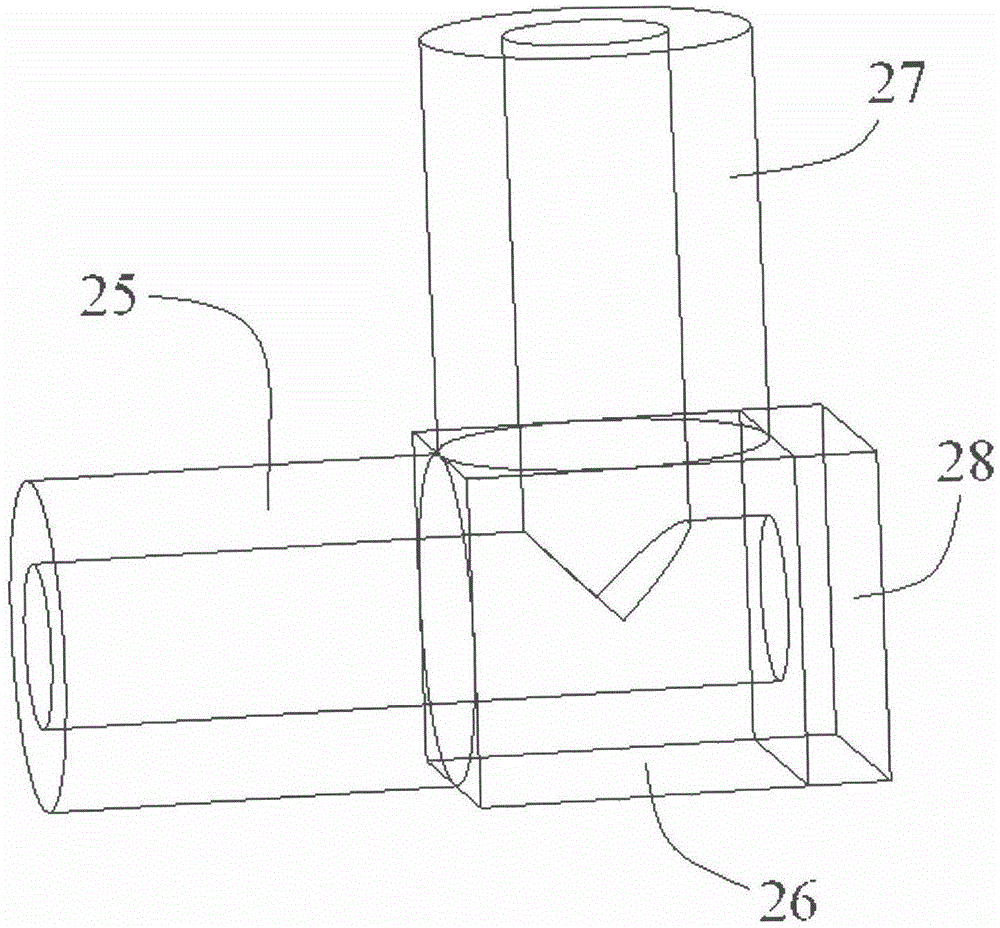 Detection device and method adopting lased-induced liquid fluorescence