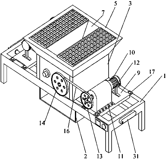 Roller crusher with adjustable transmission efficiency