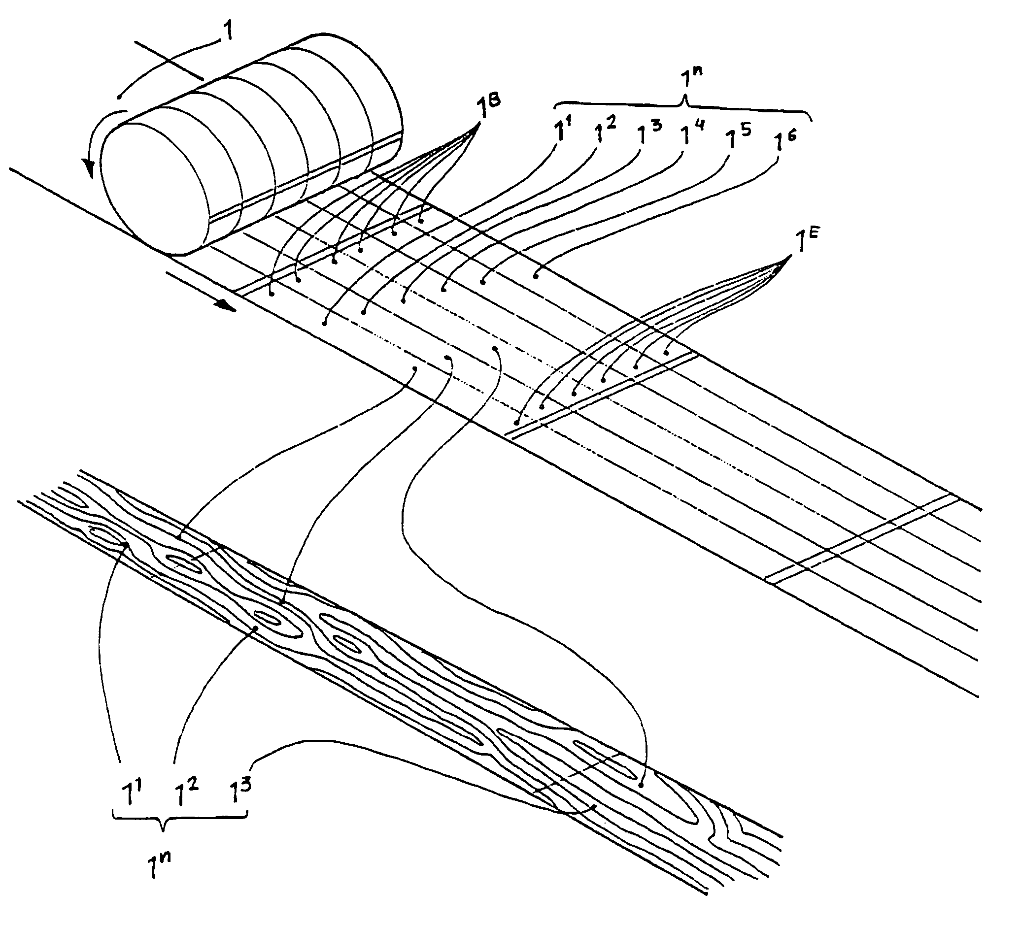 Process for the manufacturing of panels having a decorative surface