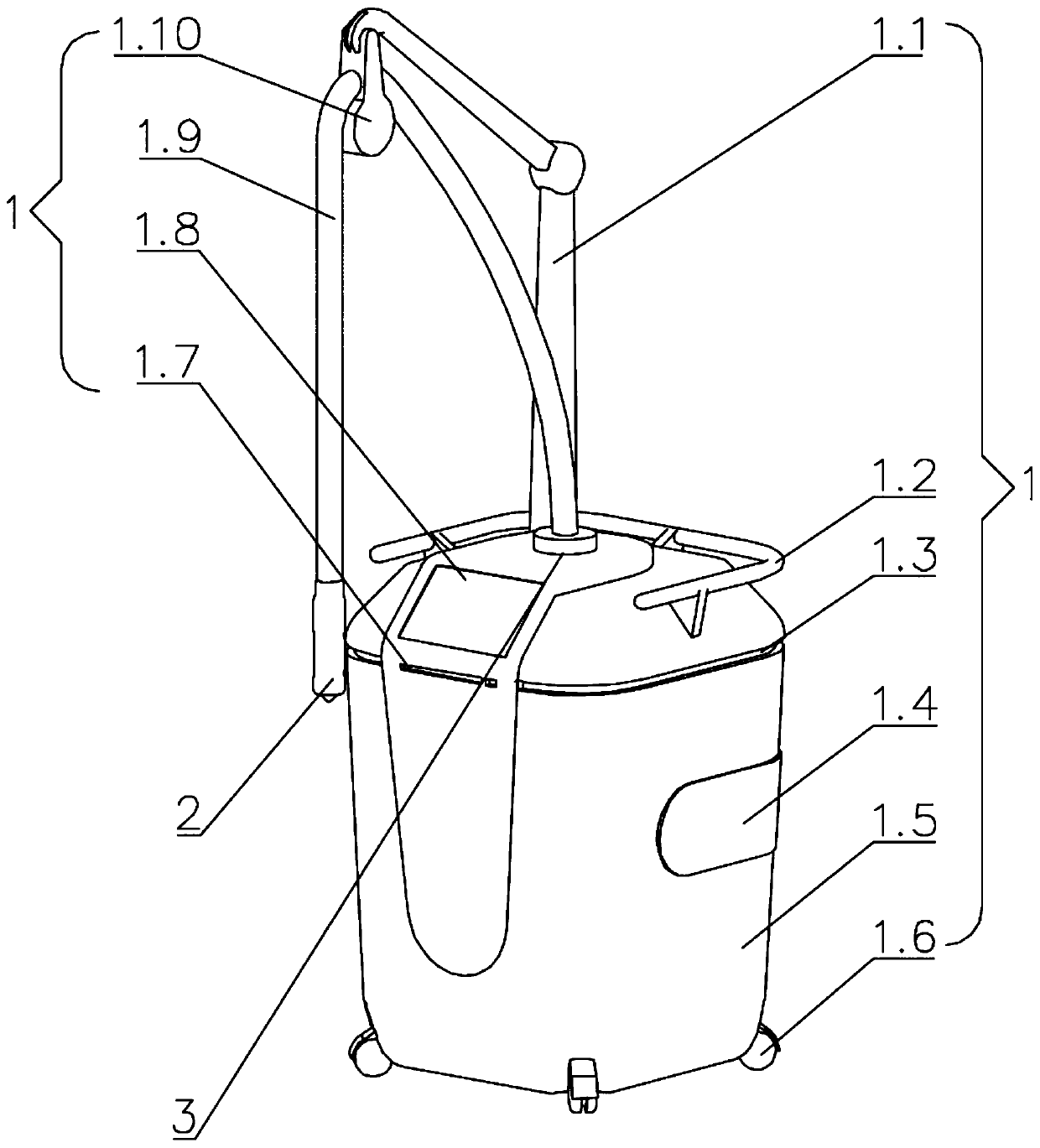 Contact type liquid nitrogen cryotherapy device