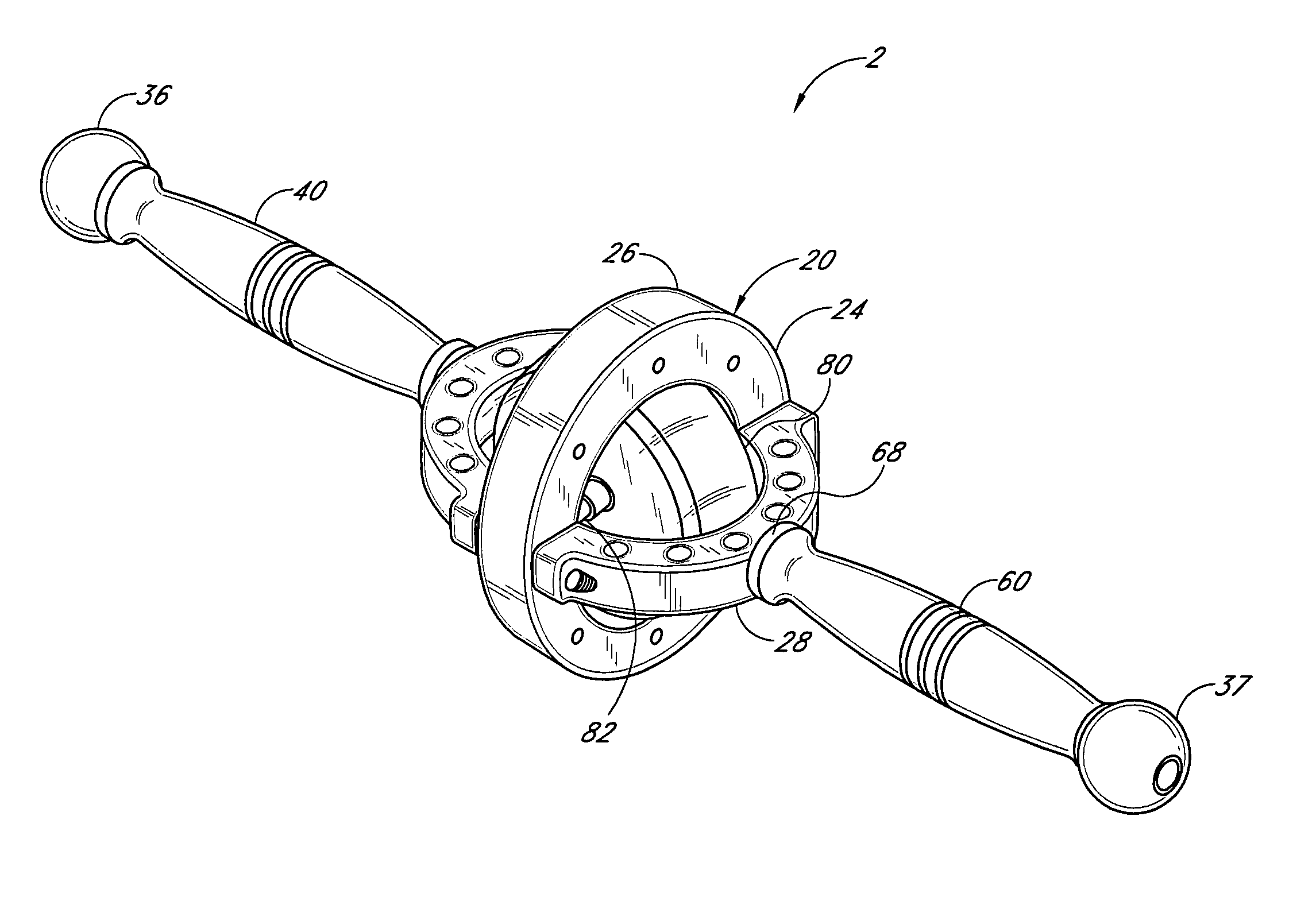 Handheld gyroscopic exercise device