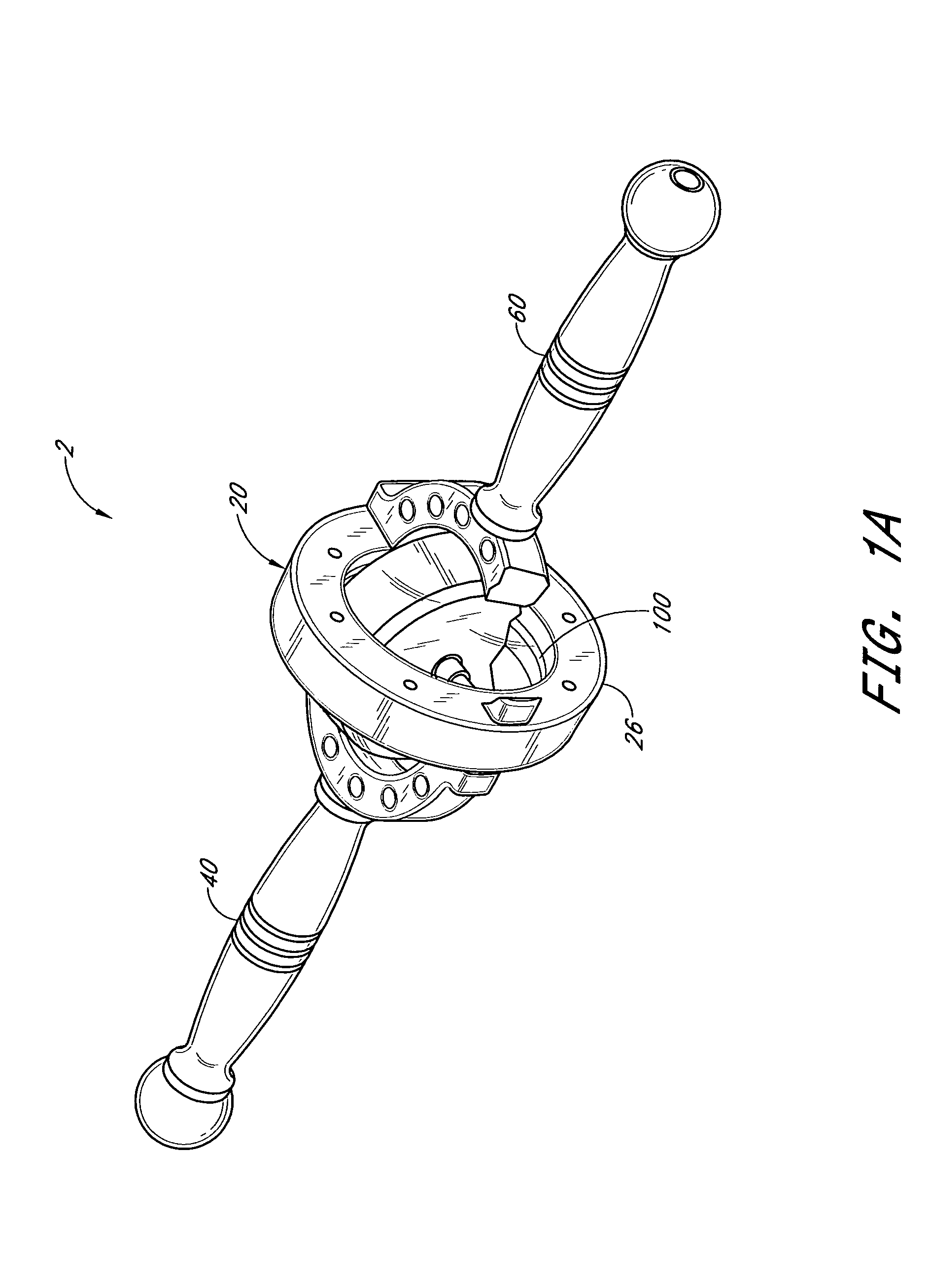 Handheld gyroscopic exercise device