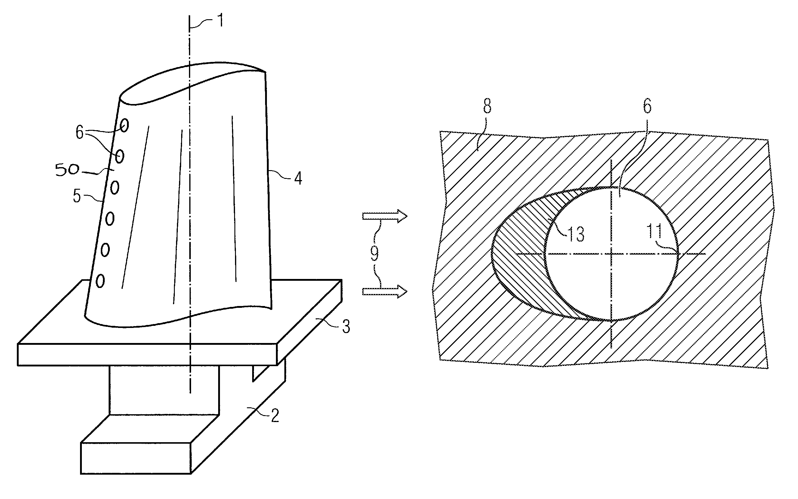 Eccentric chamfer at inlet of branches in a flow channel