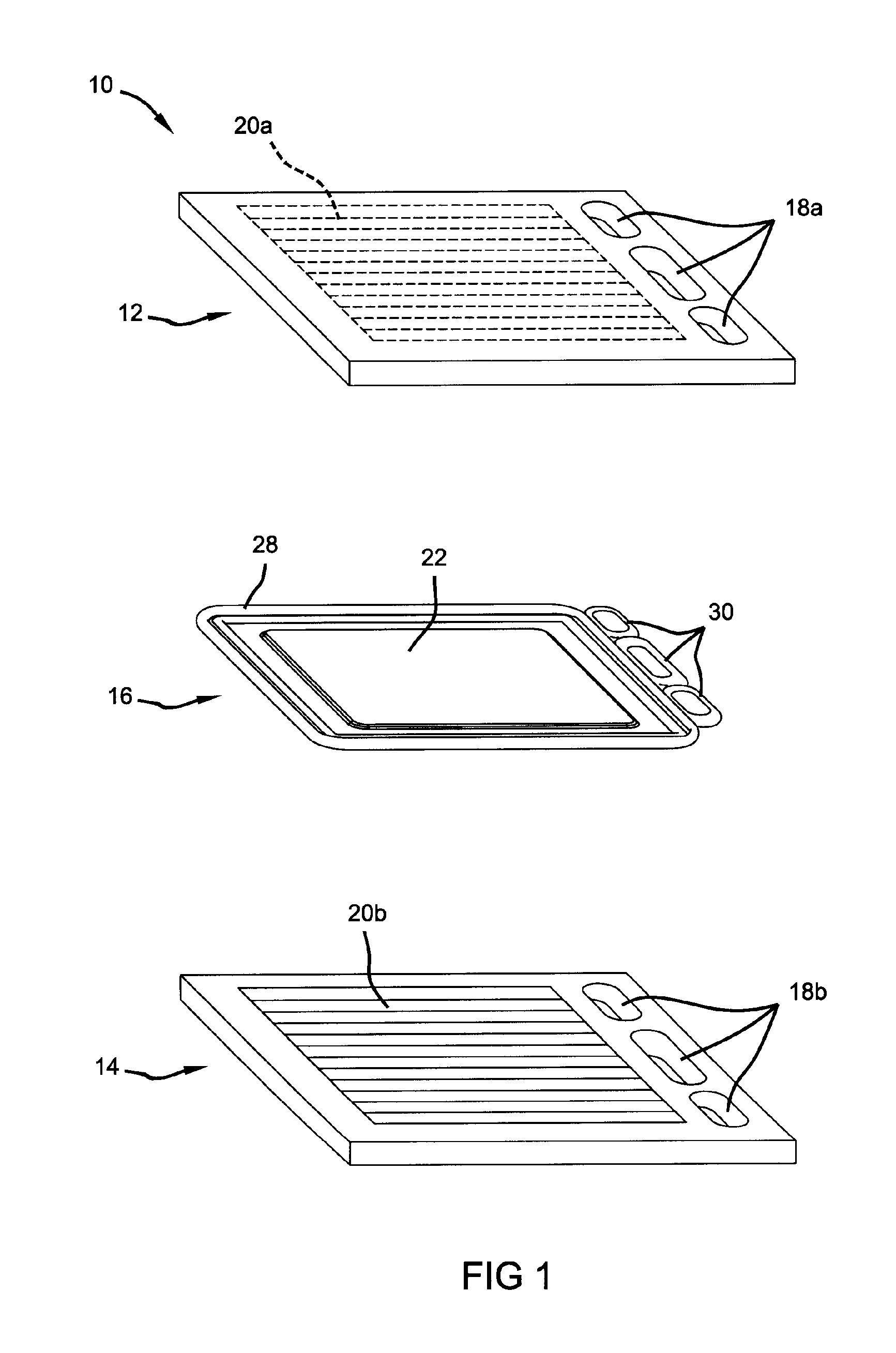 Integrally molded gasket for a fuel cell assembly