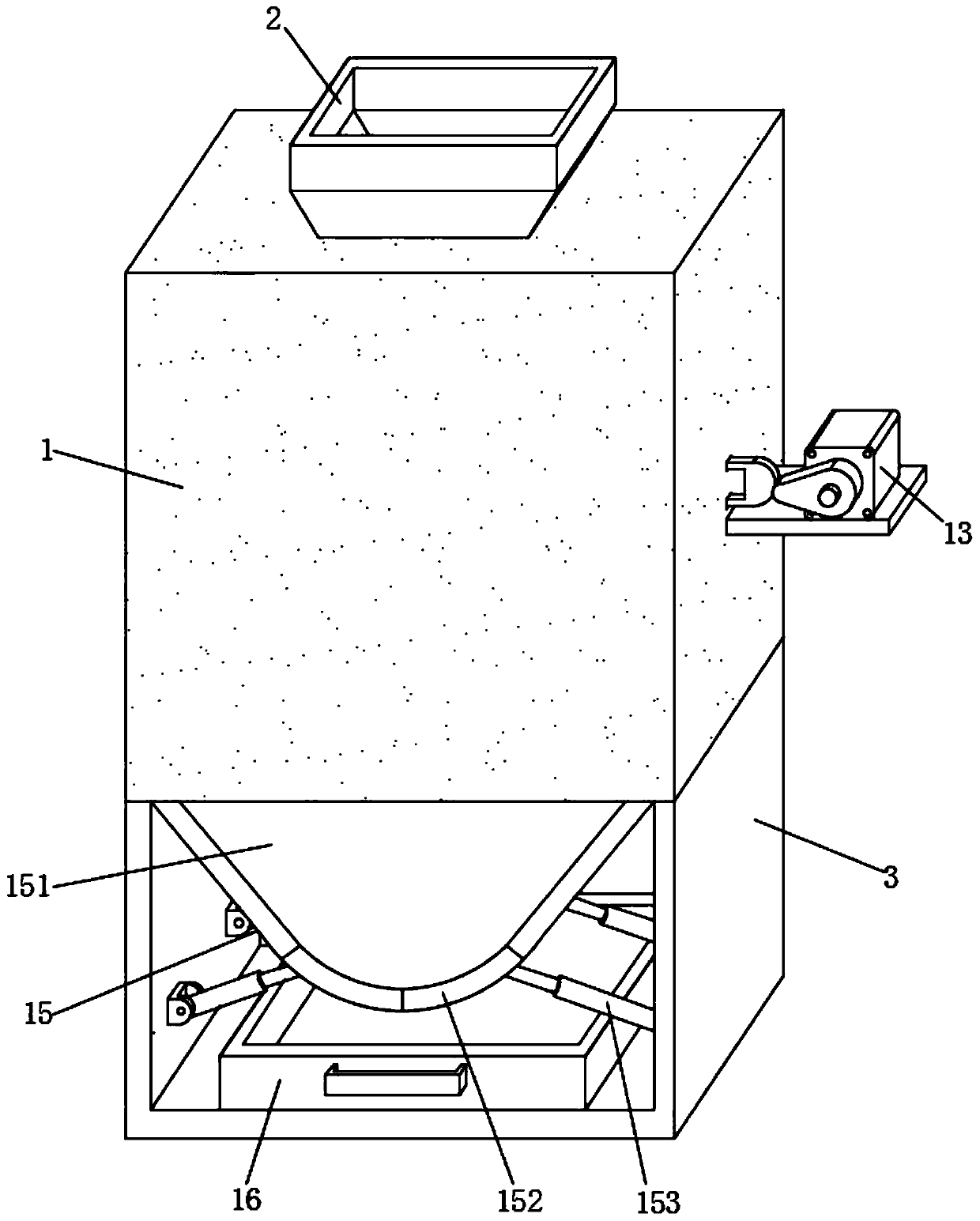 Chinese herbal medicine grinding and pulverizing device