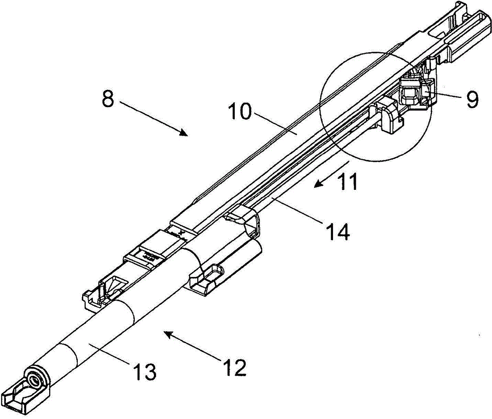 Damping device for movable furniture parts