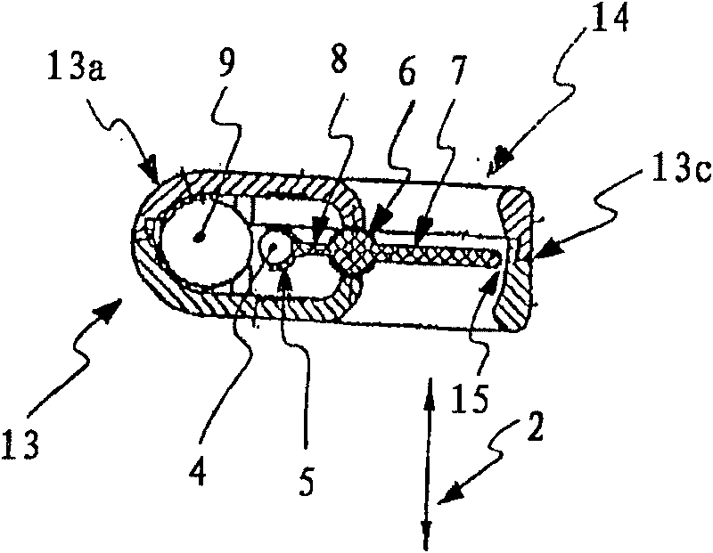 Device for monitoring an air supply flow or a volumetric air flow