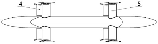 Double-winglet annular lift wing device for pneumatic aerotrain