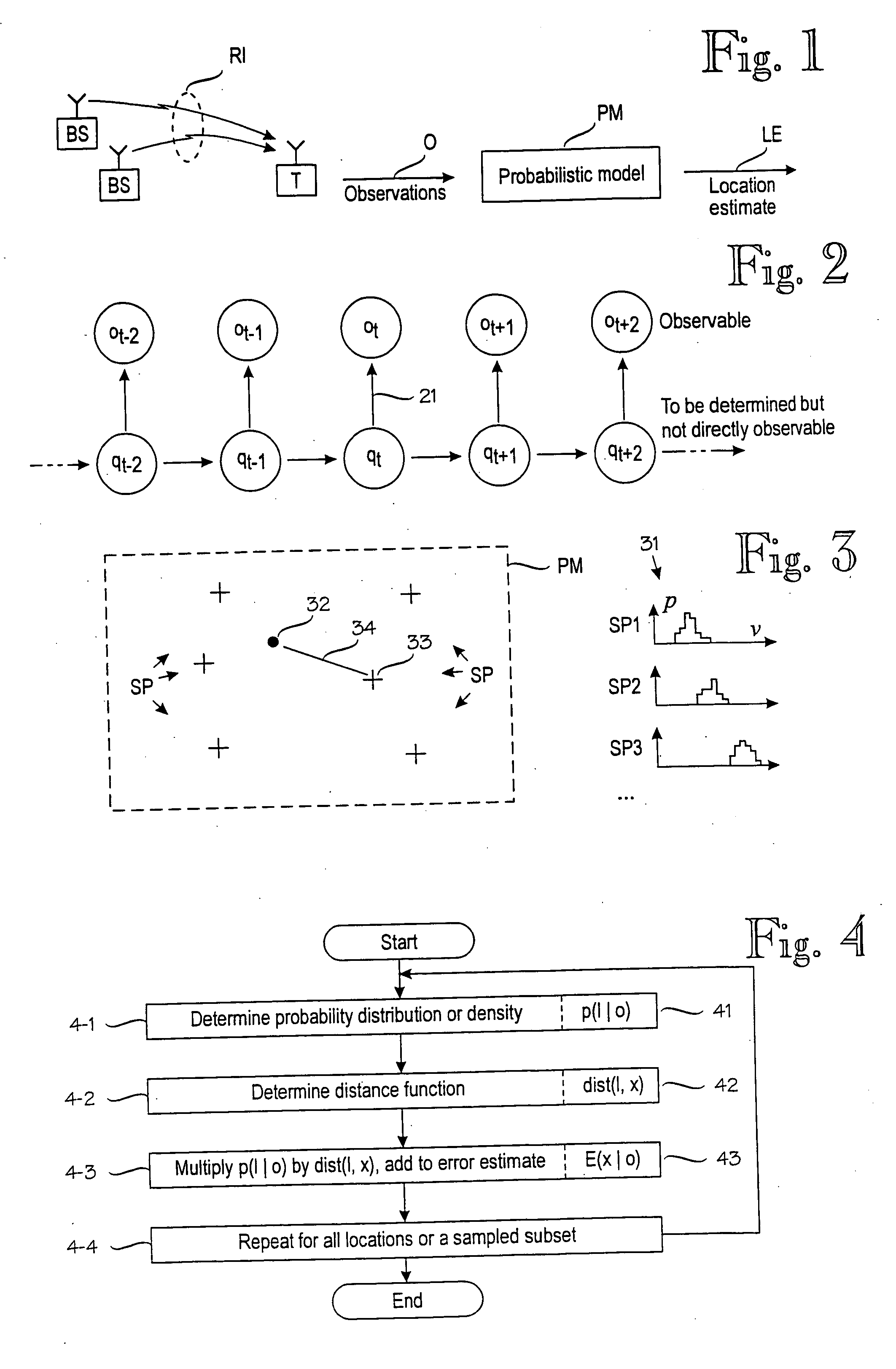 Error estimate concerning a target device's location operable to move in a wireless environment