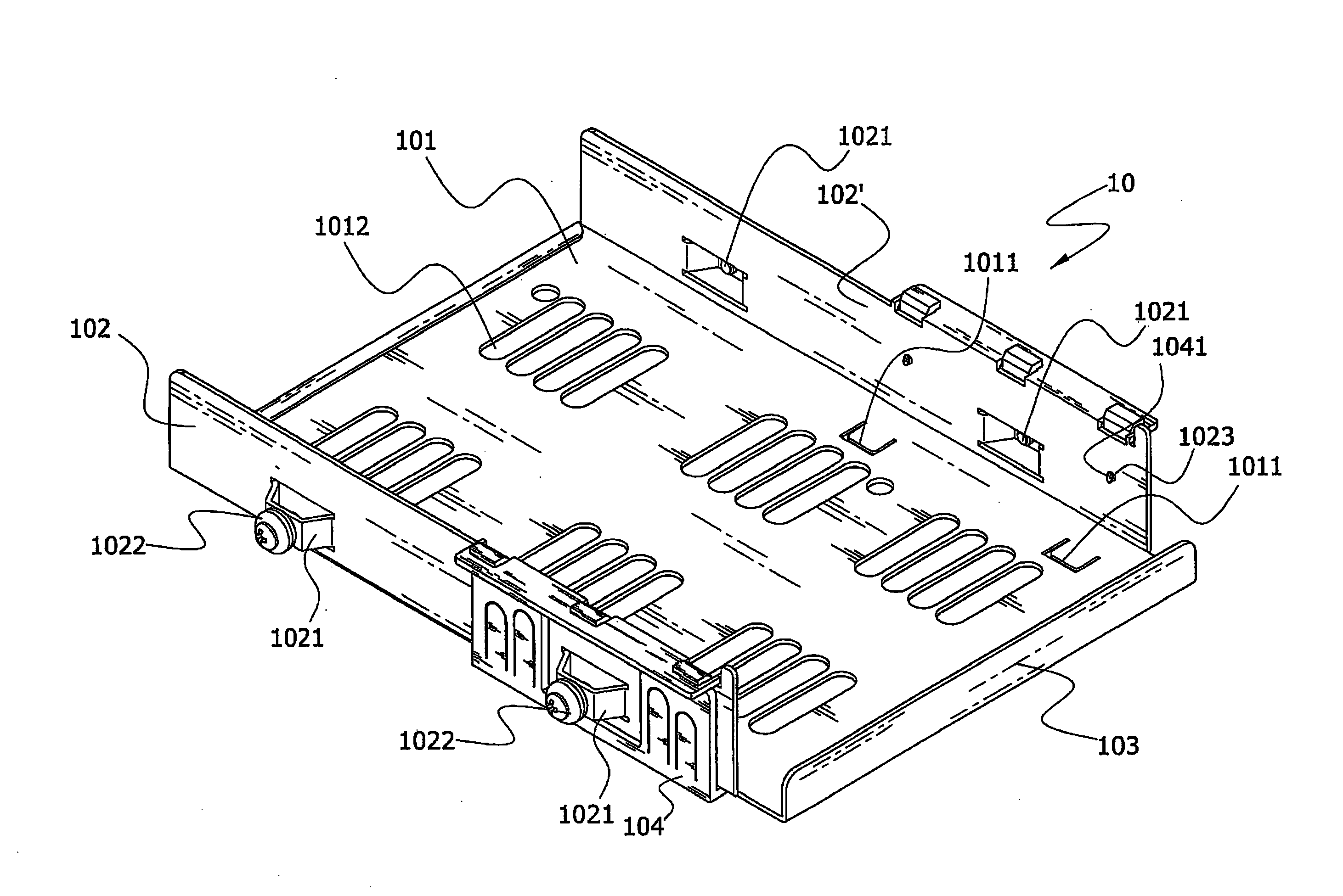 Hard Disk Fixing Seat