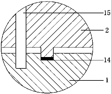 Well cementation two-interface cementing quality evaluation device and method