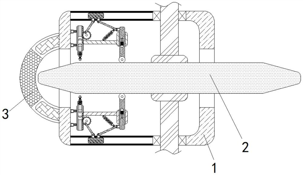 External thread grooving correction device for threaded pipe machining