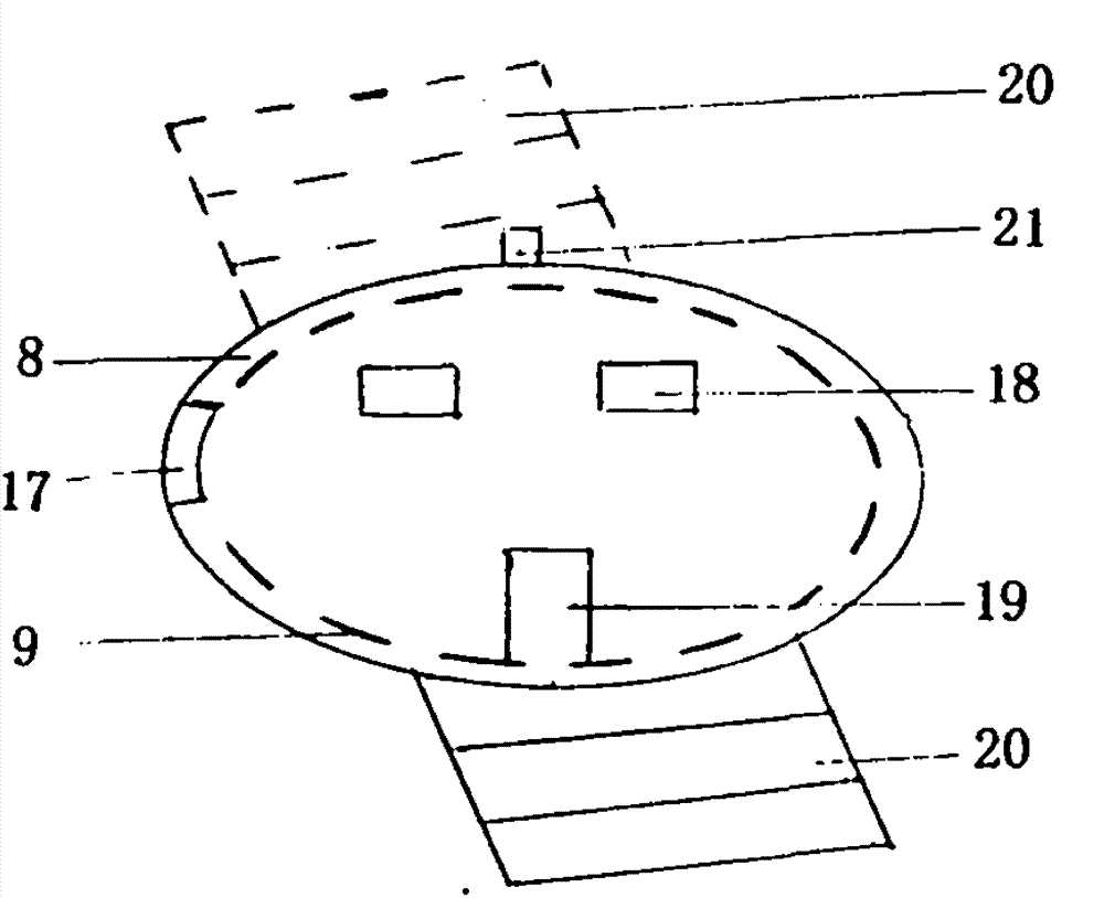 Jet-propelled vertical-lift air bag aircraft