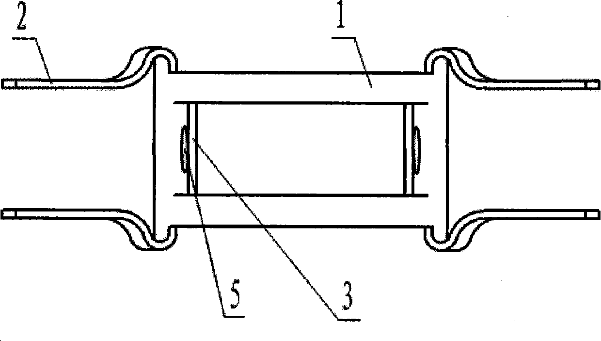 Spinal crest elastic internal fixation device