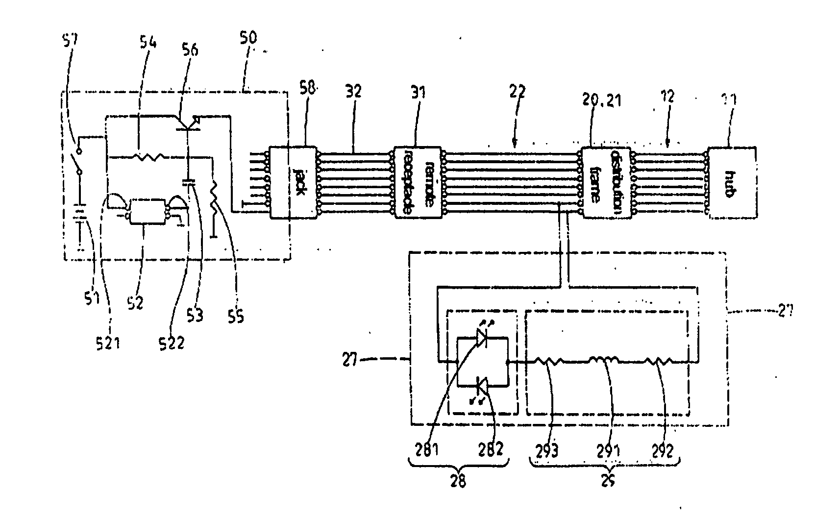 Group wiring system allowing locating of wire pairs and method for locating wire pairs in group wiring system