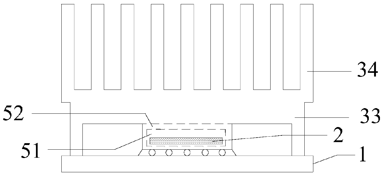 Chip packaging structure and chip packaging method