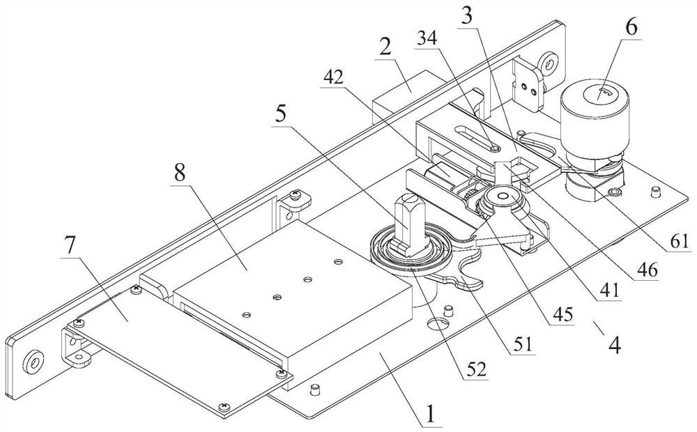 Intelligent door lock structure