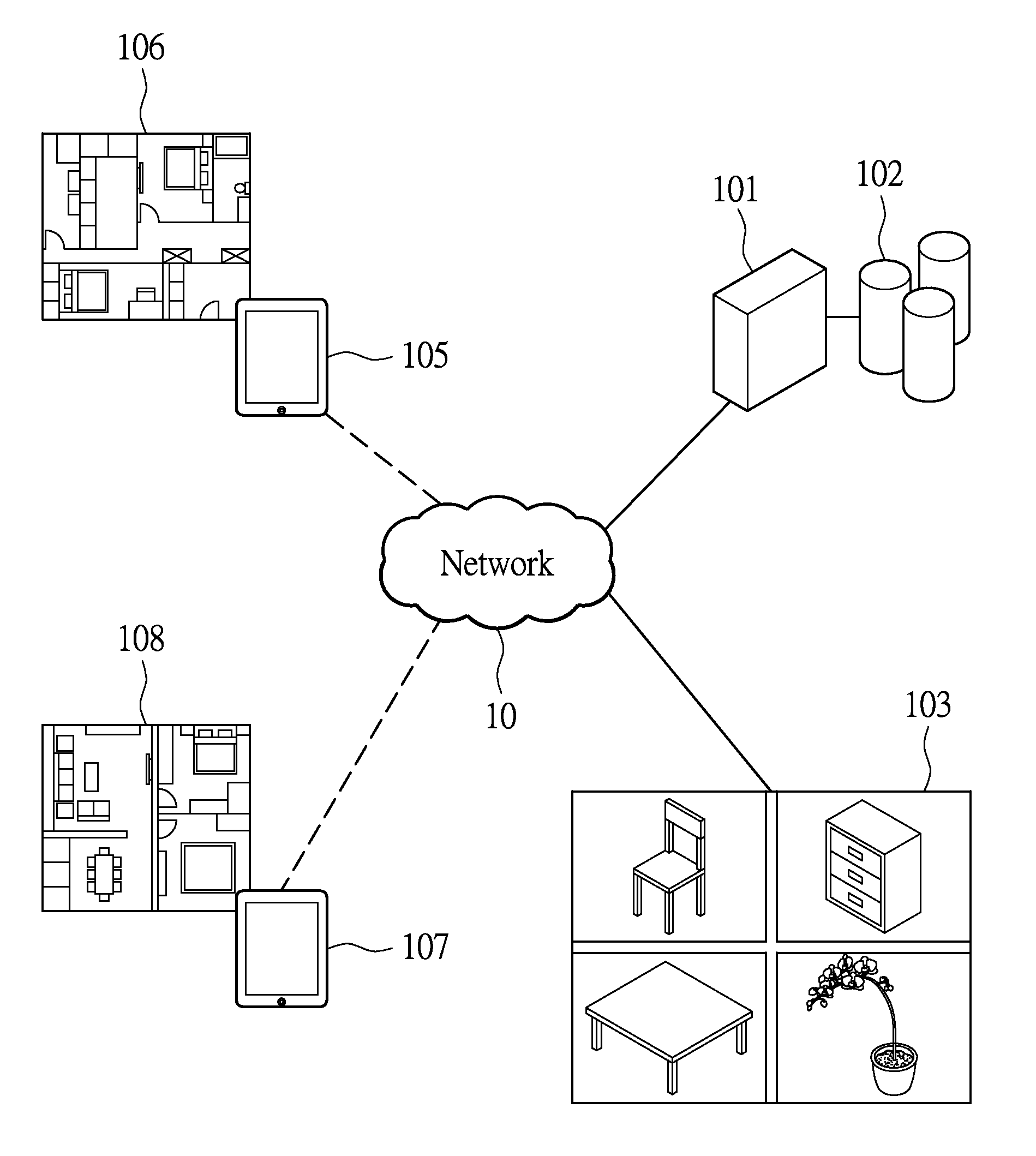 System for providing proposal of decoration for residence or exhibit and method for the same