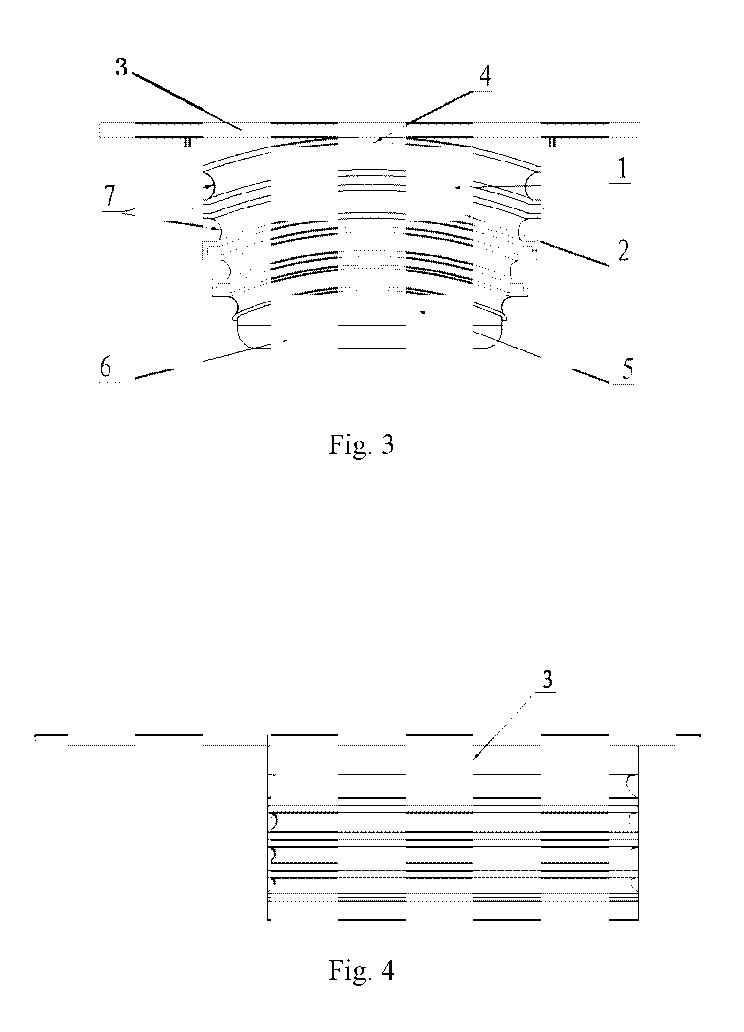 Auxiliary rubber spring for automobile suspension