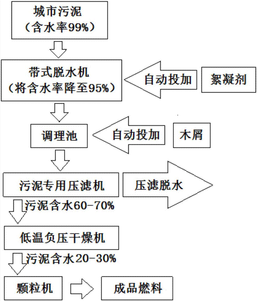 Production method of a sludge biomass mixed fuel