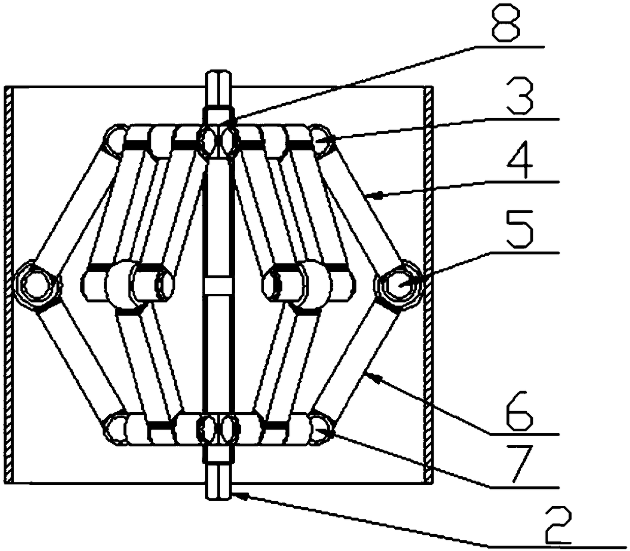 Supporting tool in thin-wall pipe